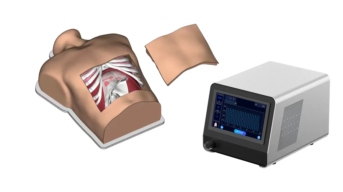 Thoracic simulation model for image-guided puncture training